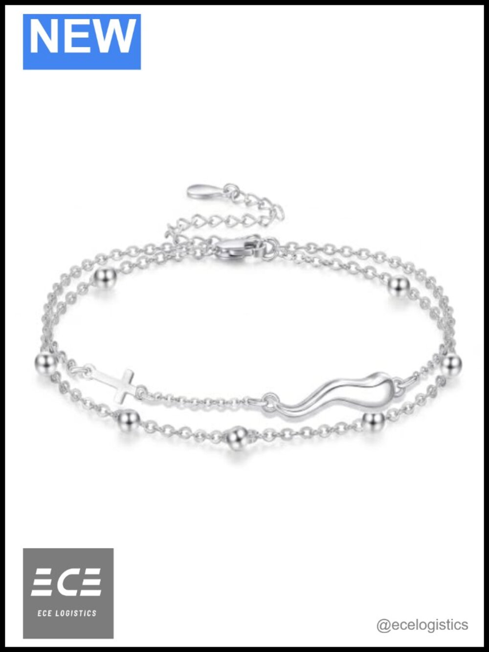 Sterling Silver Italian Horn Evil Eye Bracelet Good Luck Jewelry for Women